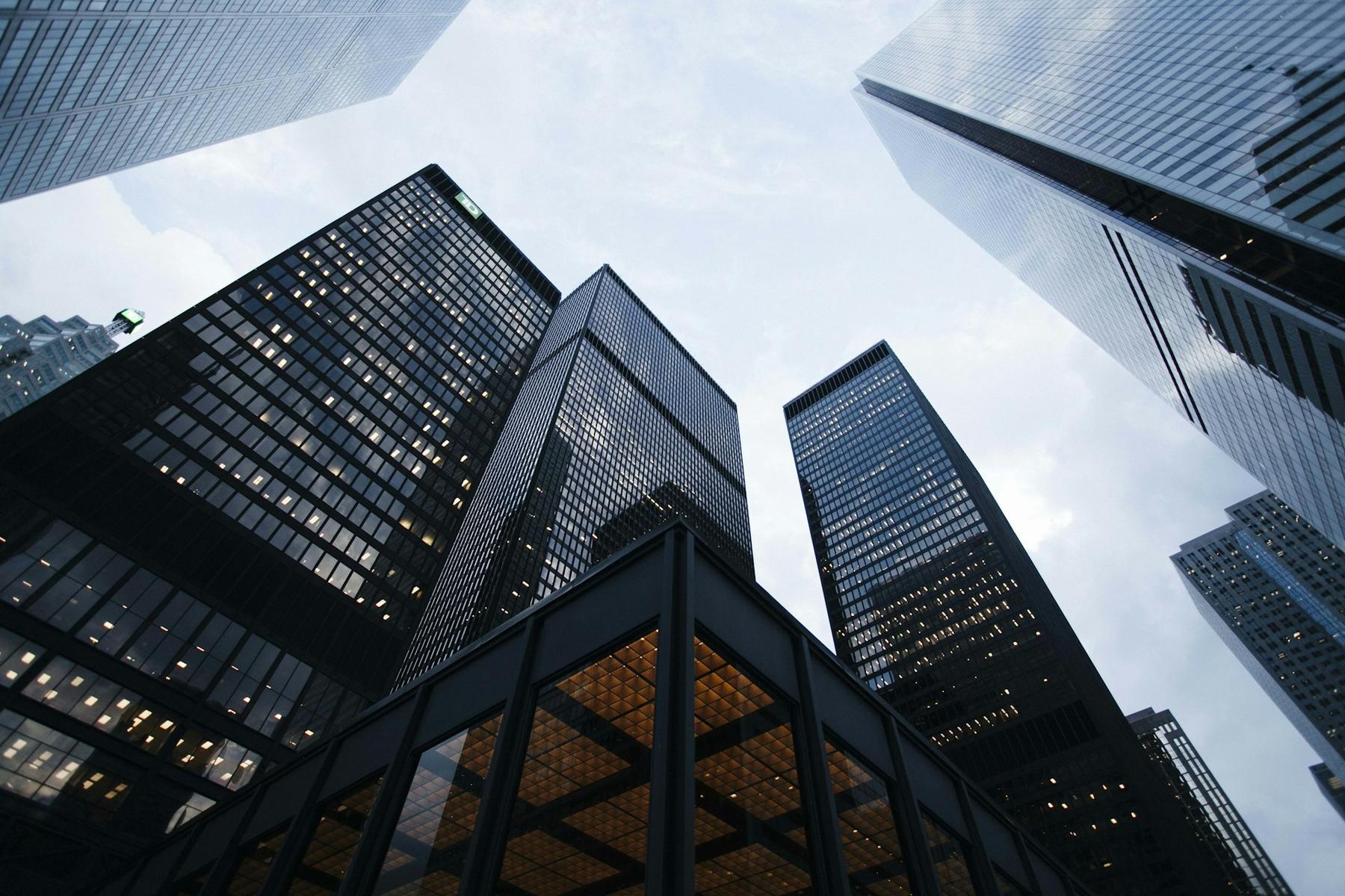 Architectural grid facade